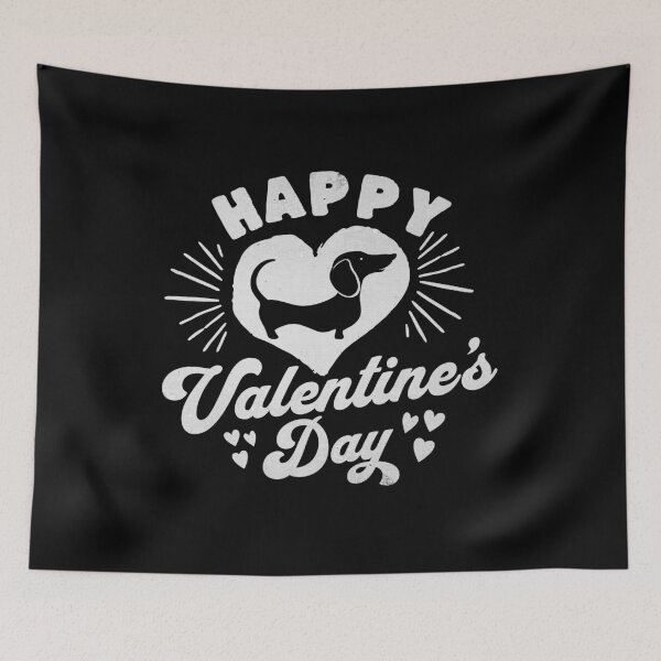 Item preview, Cute Dachshund Happy Valentines Day Sausage Dog designed and sold by Hic21.