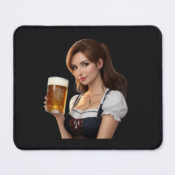 Item preview, Oktoberfest beautiful girl with beer stein designed and sold by JackFreestone.