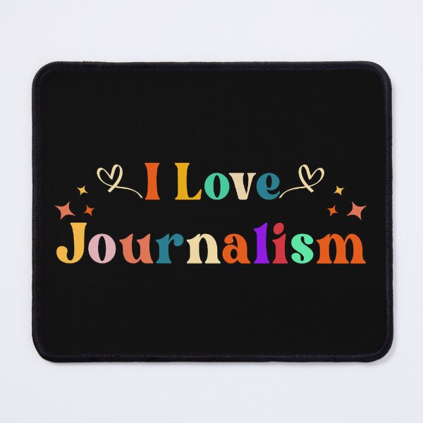 Item preview, I love journalism | Retro designed and sold by Galaxi Tee.