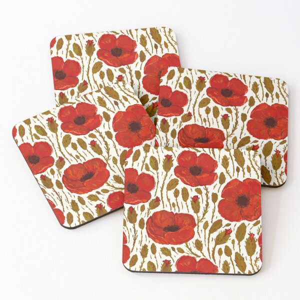 Item preview, Red Poppy Flowers: Large Floral Pattern - Bloomcore designed and sold by rnmarts.