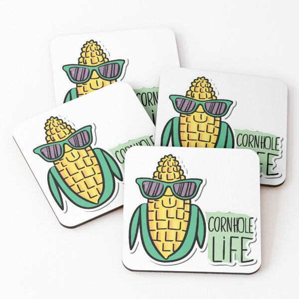 Item preview, Whimsical Corn Cob in Sunglasses - Cornhole Life designed and sold by NiftyWrx.