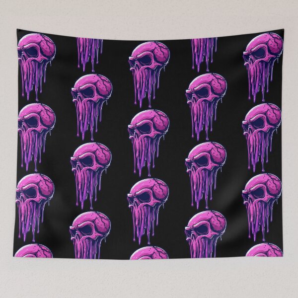Item preview, Melting pink skull designed and sold by TheRealmWithin.