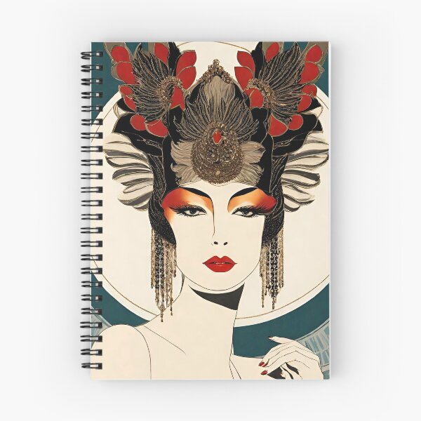 Item preview, Erté Style Fashion Print Art Deco Lady designed and sold by CyberArtistOne.