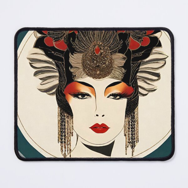 Item preview, Erté Style Fashion Print Art Deco Lady designed and sold by CyberArtistOne.