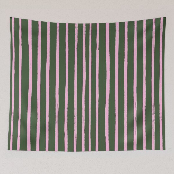 Item preview, Pink and Green Stripes Pattern designed and sold by OneThreeSix.