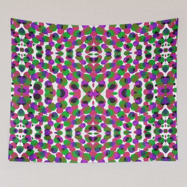 Item preview, Psychedelic groovy multicoloured circles designed and sold by MoMoJaJa.