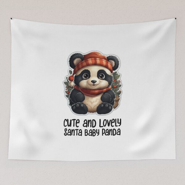 Item preview, Cute and Lovely Santa Panda-Christmas Santa Sweet Panda designed and sold by Mohammed Sohail Khan.