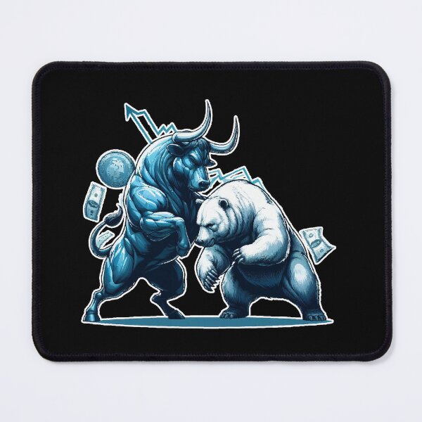 Item preview, Finance Bull Bear Fight Wall Street Gift designed and sold by Pineapple-Tree.