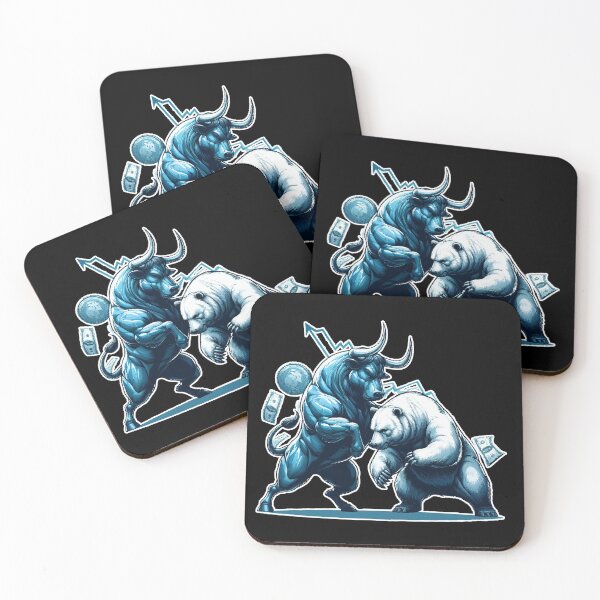 Item preview, Finance Bull Bear Fight Wall Street Gift designed and sold by Pineapple-Tree.