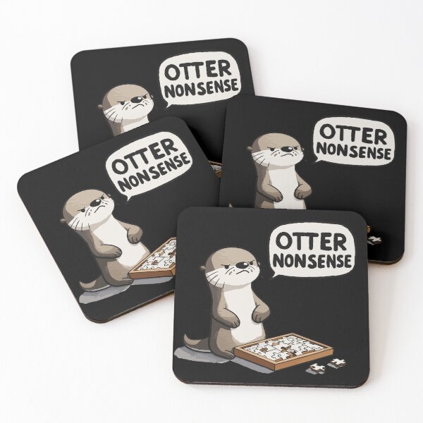 Item preview, Otter Nonsense Puzzle Game designed and sold by DoodleDashShop.