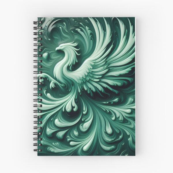 Item preview, Emerald Phoenix: Fluid Elegance designed and sold by AI-Only Creations.