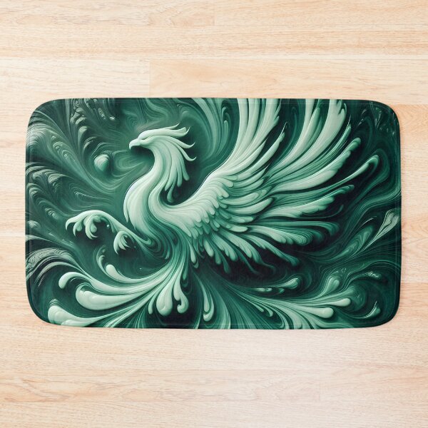 Item preview, Emerald Phoenix: Fluid Elegance designed and sold by AI-Only Creations.