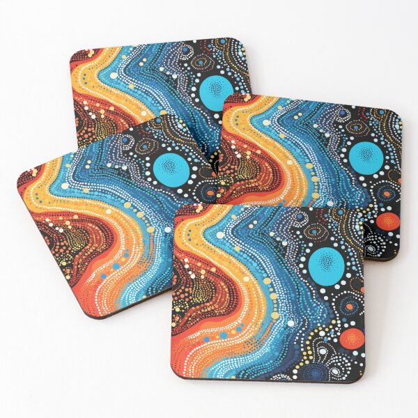 Item preview, Aboriginal Inspired Dot Art - Hot and Cold designed and sold by GrinGalore.