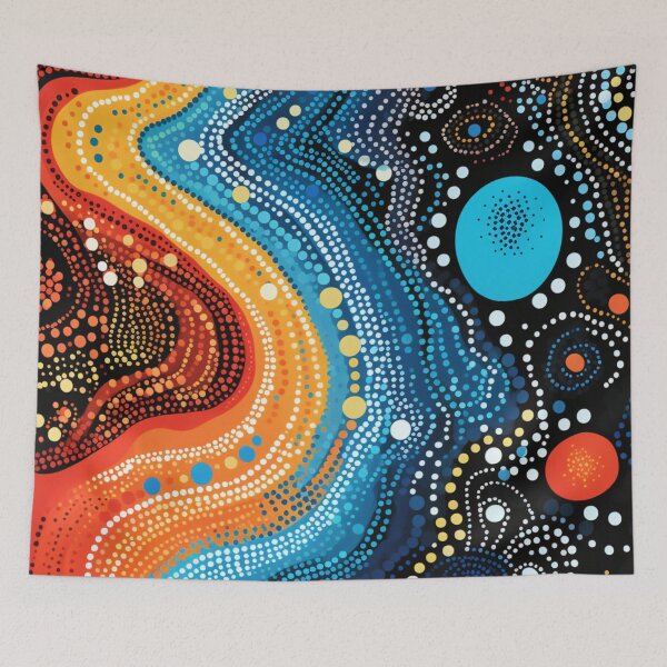 Item preview, Aboriginal Inspired Dot Art - Hot and Cold designed and sold by GrinGalore.