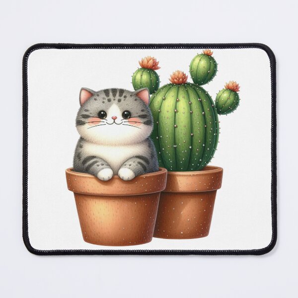 Item preview, Cat cactus designed and sold by Redmoonshine.