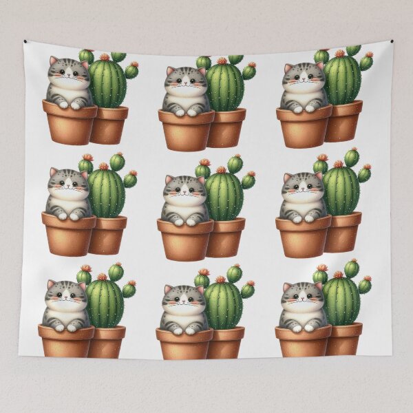 Item preview, Cat cactus designed and sold by Redmoonshine.