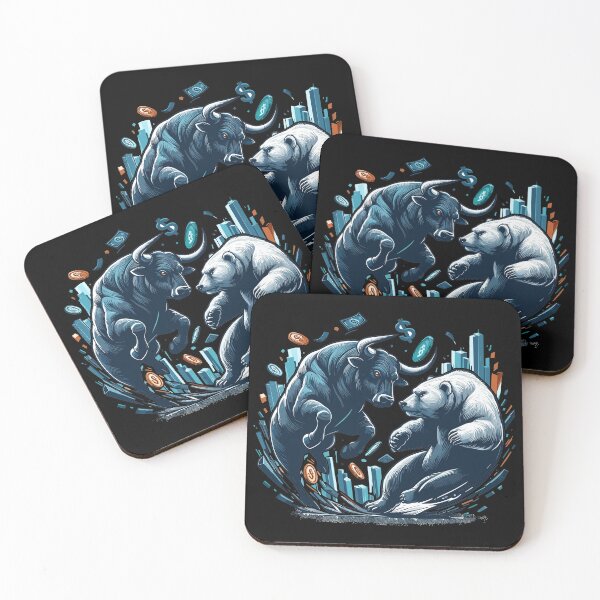 Item preview, Finance Bull Bear Fight Wall Street Gift designed and sold by Pineapple-Tree.
