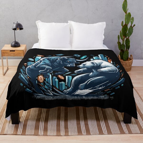 Item preview, Finance Bull Bear Fight Wall Street Gift designed and sold by Pineapple-Tree.