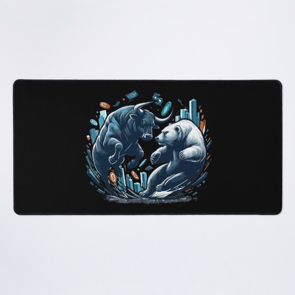 Item preview, Finance Bull Bear Fight Wall Street Gift designed and sold by Pineapple-Tree.