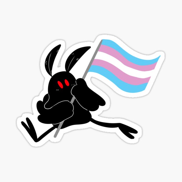 Transgender Mothman Flag Sticker