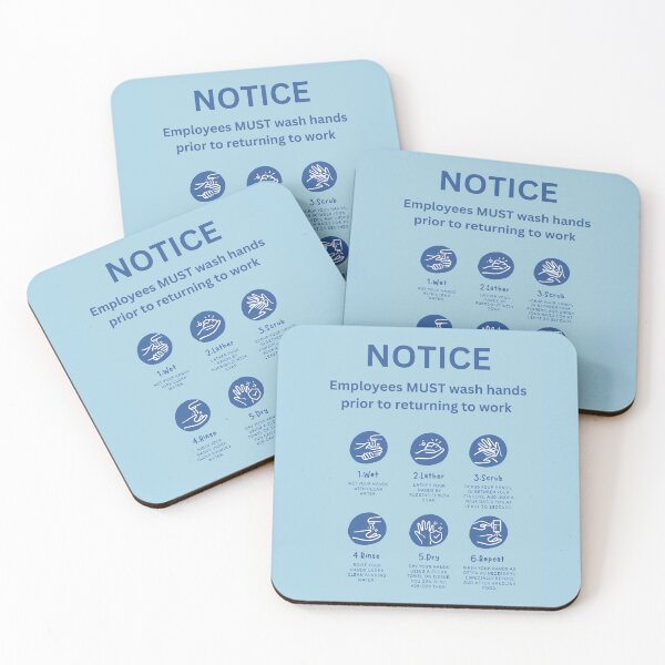 Item preview, Mandatory Sign Employees Must Wash Hands designed and sold by Ideas-BYDESiGN.