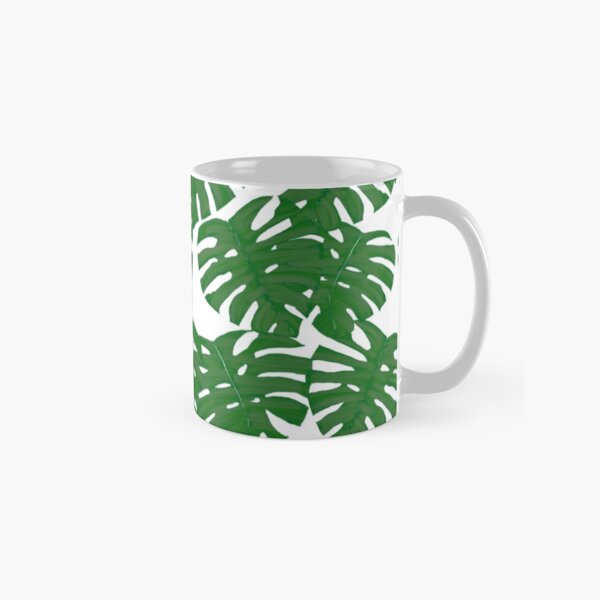 Monstera Plant Pattern Print Classic Mug