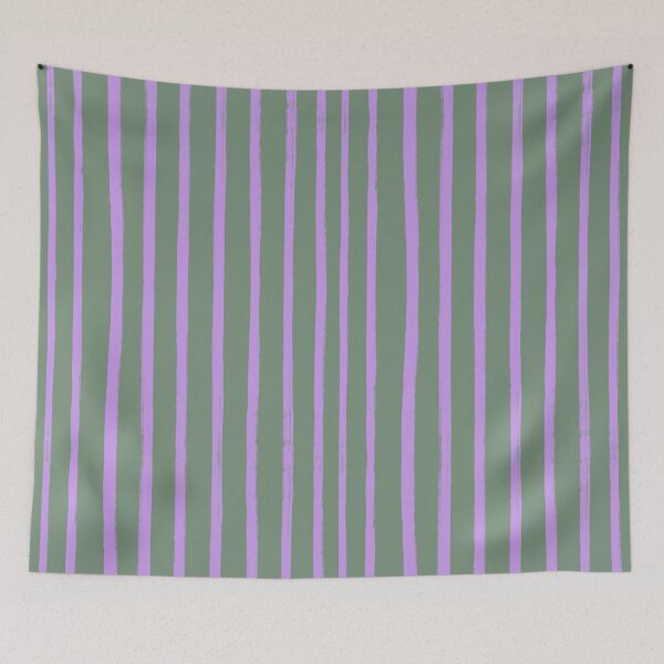 Item preview, Green and Purple Stripes Pattern designed and sold by OneThreeSix.