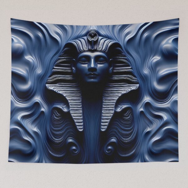 Item preview, Indigo Sphinx: Liquid Majesty designed and sold by AI-Only Creations.