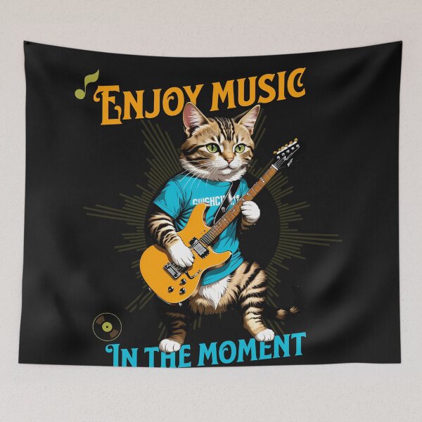 Item preview, Jazz Cat: Retro Harmony in Digital Art designed and sold by Artedig.