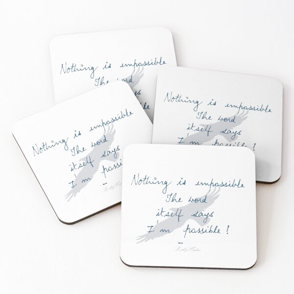 Item preview, Nothing is impossible/Handwritten quote/Motivation designed and sold by VeenaNair23.