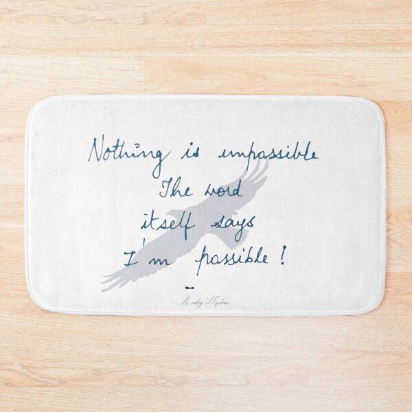 Item preview, Nothing is impossible/Handwritten quote/Motivation designed and sold by VeenaNair23.