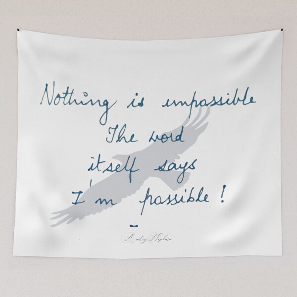 Item preview, Nothing is impossible/Handwritten quote/Motivation designed and sold by VeenaNair23.