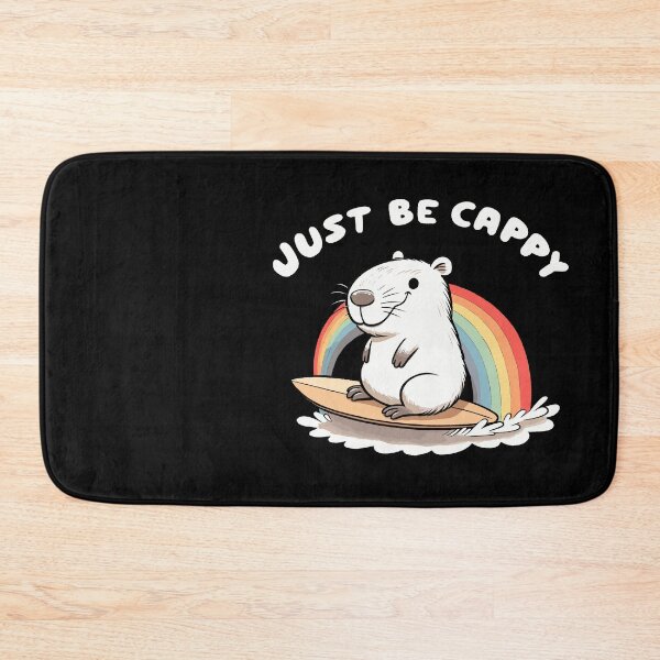 Item preview, Just be Cappy Rainbow Capybara designed and sold by DoodleDashShop.