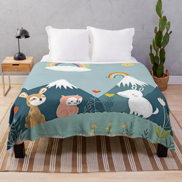 Item preview, Wildflower meadow in the mountains with animals designed and sold by FlowersColorful.