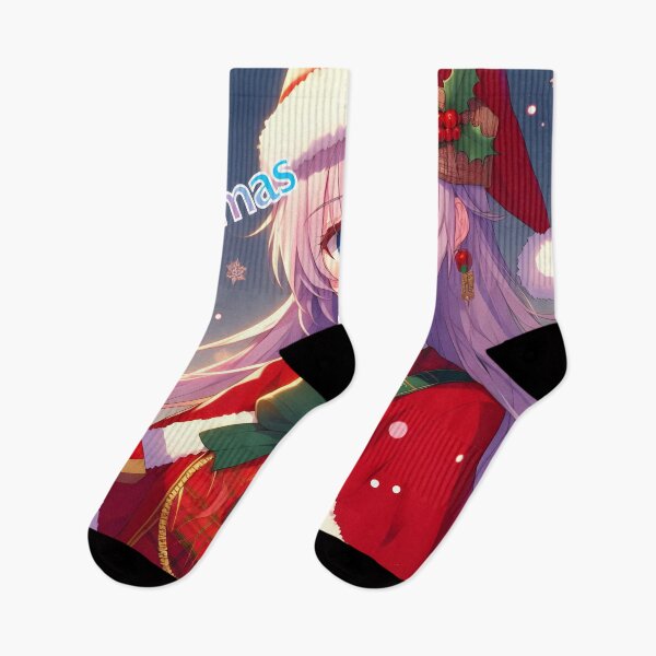 Item preview, Cute Anime girl wishing Merry Christmas - 4 designed and sold by StellaArtz.
