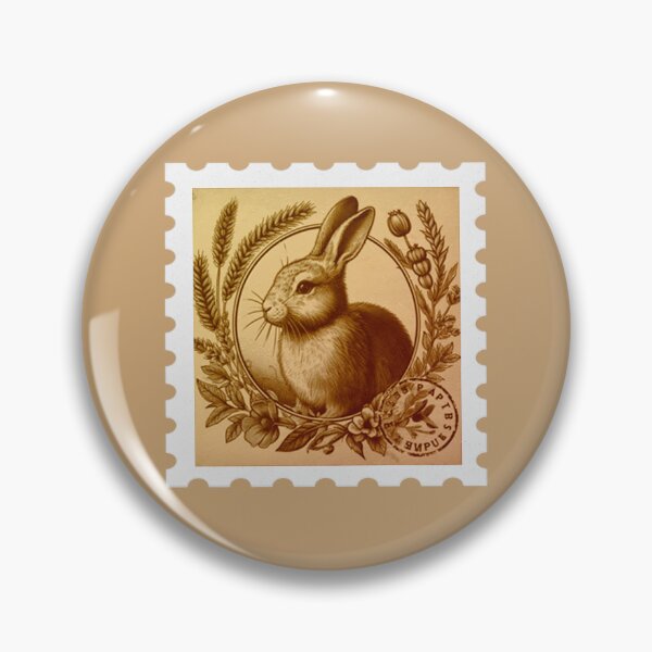 Item preview, vintage rabbit stamp designed and sold by sadieillust.