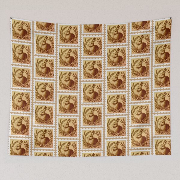 Item preview, vintage rabbit stamp designed and sold by sadieillust.