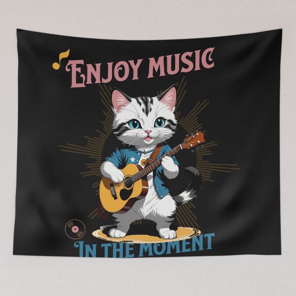 Item preview, Cat Chords: Vintage Melodies in Pixel Art designed and sold by Artedig.