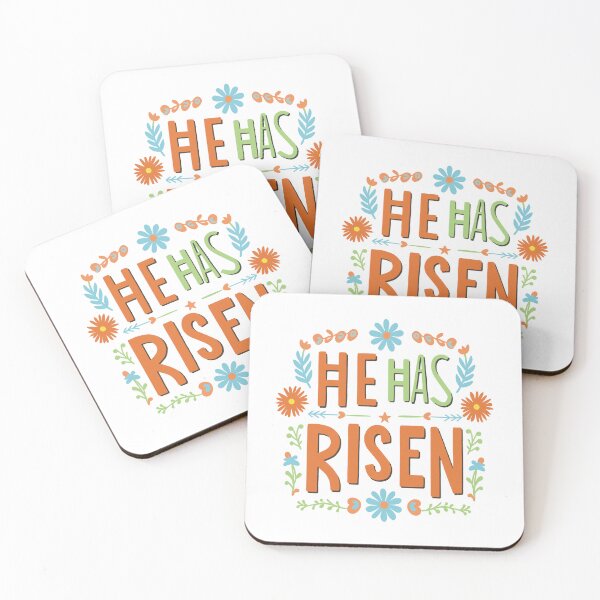 Item preview, He Has Risen - Easter Christian Floral Design - Joyful Resurrection Art designed and sold by HahaHandlesHub.