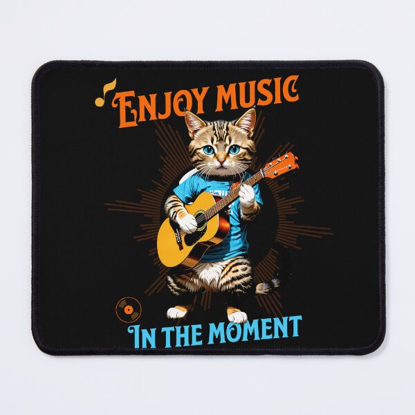 Item preview, Night Serenade: Cat in Retro Futuristic Style designed and sold by Artedig.