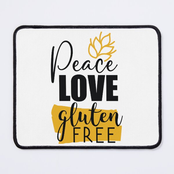 Item preview, Peace, Love and Gluten-free t shirt design designed and sold by MyGluteesFree77.
