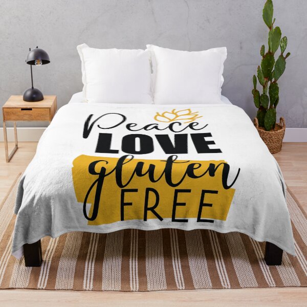 Item preview, Peace, Love and Gluten-free t shirt design designed and sold by MyGluteesFree77.