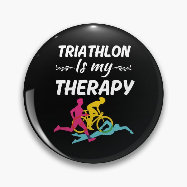 Item preview, Triathlon is my therapy, funny triathlete, triathlon sport fan or lover designed and sold by NBSStore.