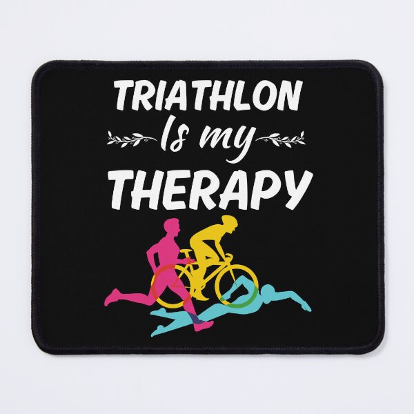 Item preview, Triathlon is my therapy, funny triathlete, triathlon sport fan or lover designed and sold by NBSStore.