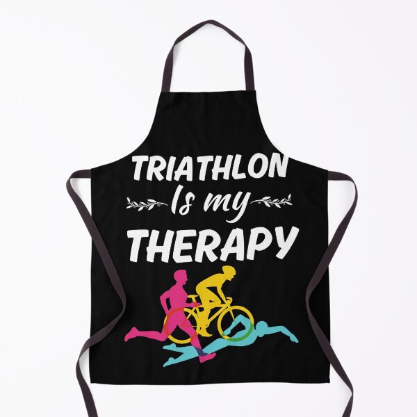 Item preview, Triathlon is my therapy, funny triathlete, triathlon sport fan or lover designed and sold by NBSStore.