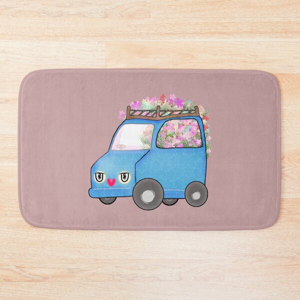 Item preview, Joyful Blue Flower Van Delivery designed and sold by MigWhimsy.