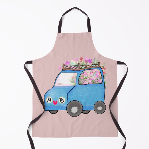 Item preview, Joyful Blue Flower Van Delivery designed and sold by MigWhimsy.