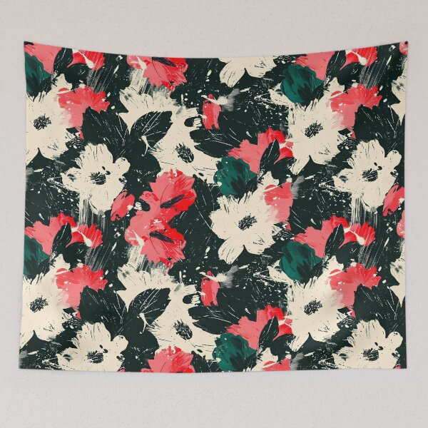 Item preview, Abstract flowers in watercolor design designed and sold by randrdesign.