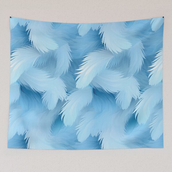 Item preview, Blue Feathers Pattern Graphic 4 designed and sold by ganznice.