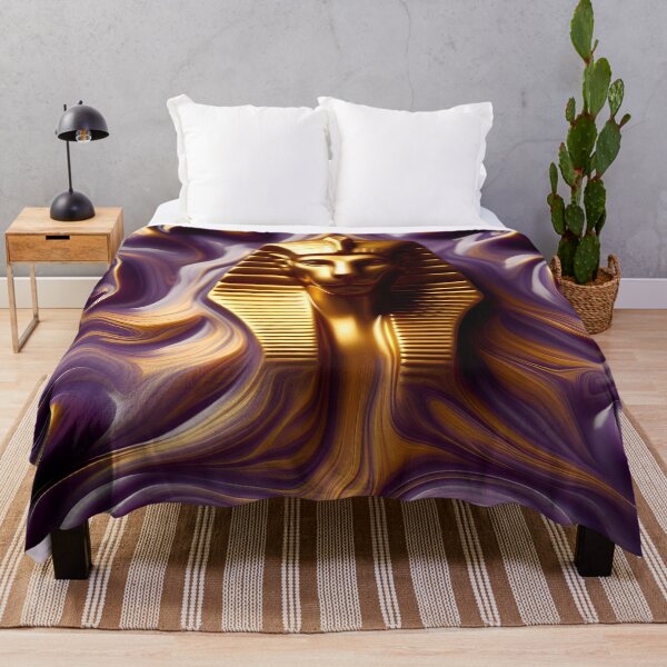 Item preview, Golden Majesty: Amethyst Elegance designed and sold by AI-Only Creations.